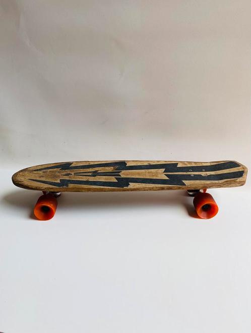 Jaren 60 houten skateboard met ACS-500 trucks, Sport en Fitness, Skateboarden, Gebruikt, Skateboard, Ophalen of Verzenden