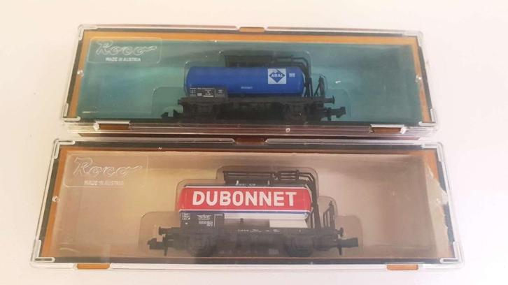 Roco 02332C/02332D - Ketelwagens Aral en Dubonnet uit Ep III, Hobby en Vrije tijd, Modeltreinen | N-Spoor, Zo goed als nieuw, Wagon