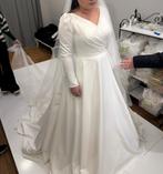Nieuwe, ongedragen trouwjurk met sluier, Ophalen of Verzenden, Nieuw, Wit, Trouwjurk
