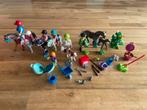 Playmobil setje met poppetjes, paarden en boerderij setting, Ophalen of Verzenden, Gebruikt, Los playmobil