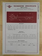 DAF B 1500 DL Technische Specificatie folder 1955 B1500 Bus, Ophalen, Zo goed als nieuw, Overige merken, DAF