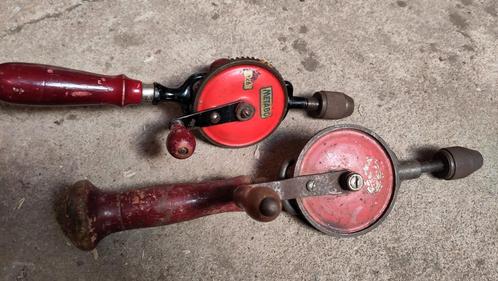 2 stuks antieke handboormachine, Antiek en Kunst, Antiek | Gereedschap en Instrumenten, Ophalen of Verzenden