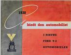 Ford 1938 vouwfolder auto V8, Ophalen of Verzenden, Zo goed als nieuw, Ford