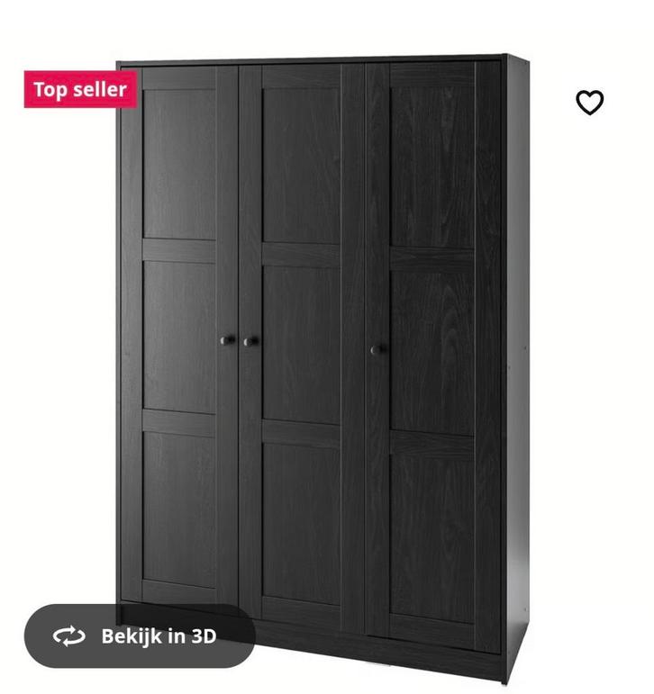 Ikea Pax Kledingkast - Zwartbruin, Huis en Inrichting, Kasten | Kledingkasten, Zo goed als nieuw, 150 tot 200 cm, 100 tot 150 cm