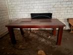 Houten Eettafel - Robuust en Stijlvol, Ophalen, Gebruikt, 100 tot 150 cm, Eikenhout