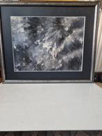 Aquarel Dreiging - Ingelijst 40x55cm, Ophalen of Verzenden
