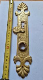 Antiek deurbeslag deurschild, Doe-het-zelf en Verbouw, Ophalen of Verzenden, Gebruikt, Koper of Messing, Overige typen