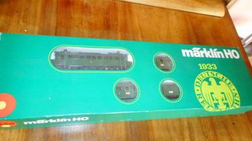 MARKLIN 2850 SNELTREIN set DRG  loc +  3 wagons in org doos  beschikbaar voor biedingen