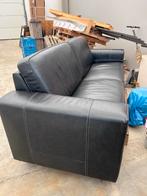 Stoere kalfslederen 3-zits bank (voor een klein bedrag), Huis en Inrichting, Banken | Bankstellen, Ophalen, Gebruikt, Driepersoons