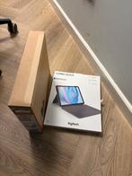Apple ipad Air 13" met Logitech toetsenbord/hoes NIEUW, Computers en Software, Apple iPads, Ophalen, 13 inch of meer, Zwart, Apple iPad Air