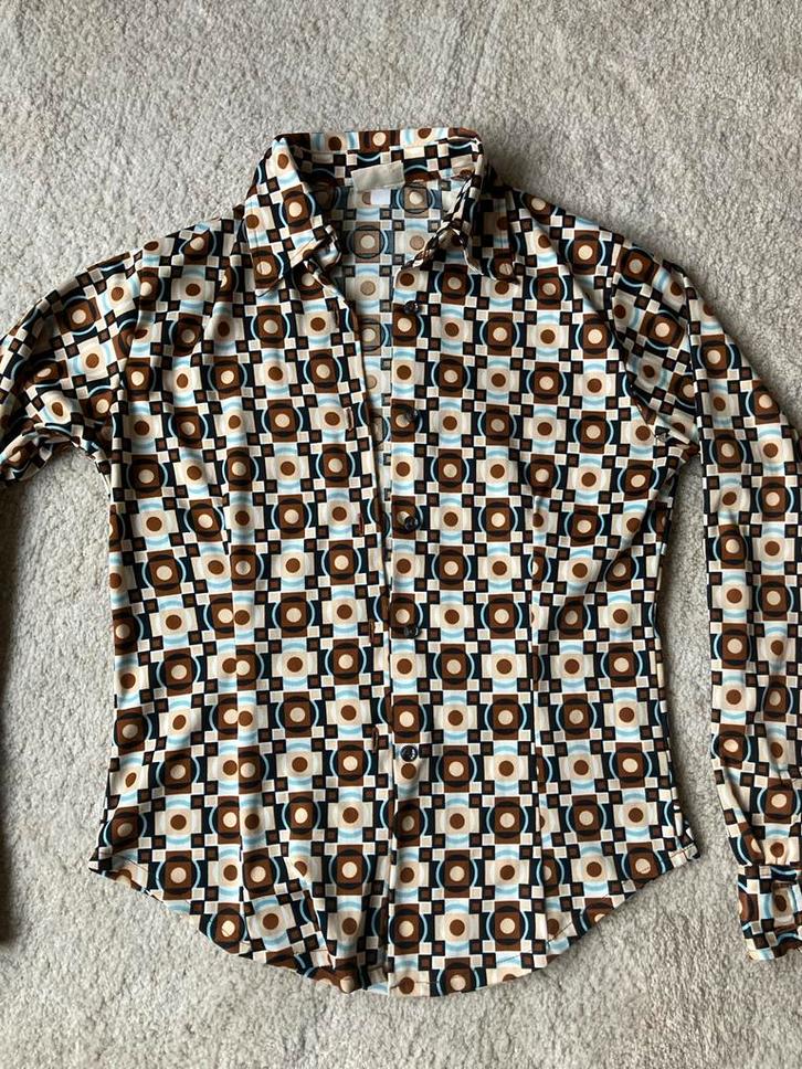 Vintage Hi Fever Blouse mt 36, Kleding | Dames, Blouses en Tunieken, Gedragen, Maat 36 (S), Overige kleuren, Ophalen of Verzenden