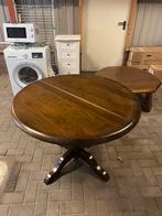 Eiken tafel met 4 stoelen, Huis en Inrichting, Tafels | Eettafels, Ophalen, Gebruikt, Vier personen, 100 tot 150 cm