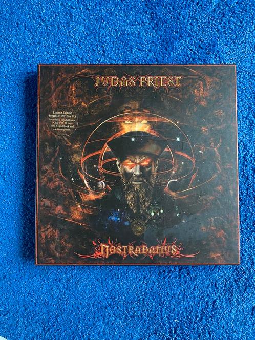 Judas Priest Nostradamus boxset 3lp 2cd book poster, Cd's en Dvd's, Vinyl | Hardrock en Metal, Zo goed als nieuw, Ophalen of Verzenden