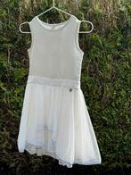 Mooie witte jurk met bolero van Lofff 122-128 z.g.a.n., Kinderen en Baby's, Kinderkleding | Maat 122, Meisje, Ophalen of Verzenden