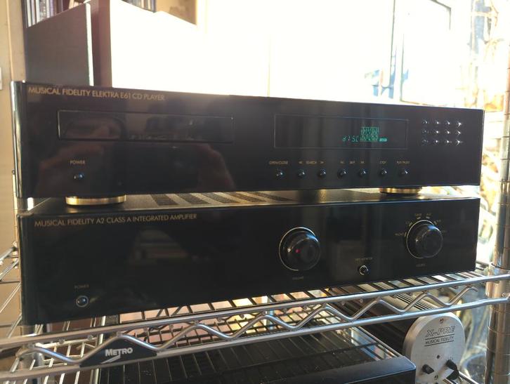 Musical fidelity A2 klasse A + E61 cd + marantz xanadu ds14, Audio, Tv en Foto, Versterkers en Receivers, 120 watt of meer, Marantz