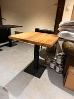Prachtige eettafel 70 x 70 massief eiken met stalen poot, Huis en Inrichting, Tafels | Eettafels, Ophalen, Kaja, 50 tot 100 cm