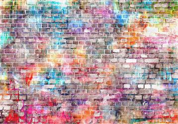 127 Stenen Muur Colors Vlies Fotobehang 350x250cm in 3 maten beschikbaar voor biedingen