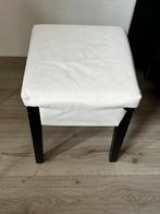 Stevige Ikea kruk met wasbare hoes, Huis en Inrichting, Krukjes, Ophalen, Zo goed als nieuw, Hout