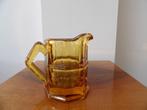 Art Deco Kannetje Moser, Boheems kristal, Amber, Ophalen of Verzenden