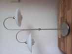 Tafellamp met 2 glazen kapjes. Lichtsterkte regelbaar.., Ophalen, 50 tot 75 cm