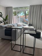 Marmeren Bijzettafels Set - Sier Pilaren, Minder dan 45 cm, Minder dan 55 cm, Metaal of Aluminium, Vierkant