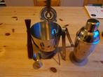 cocktail set rvs met hout, Ophalen of Verzenden, Zo goed als nieuw
