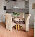 Ronde tafel met 4 stoelen., Huis en Inrichting, Tafels | Eettafels, Ophalen, Gebruikt, 100 tot 150 cm, Rond