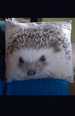 Kussen met schattige egel, Ophalen of Verzenden, Gebruikt, Beige, Vierkant
