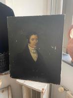 Oud Frans Portret **Het Geruite Roosje**, Antiek en Kunst, Antiek | Woonaccessoires, Ophalen of Verzenden