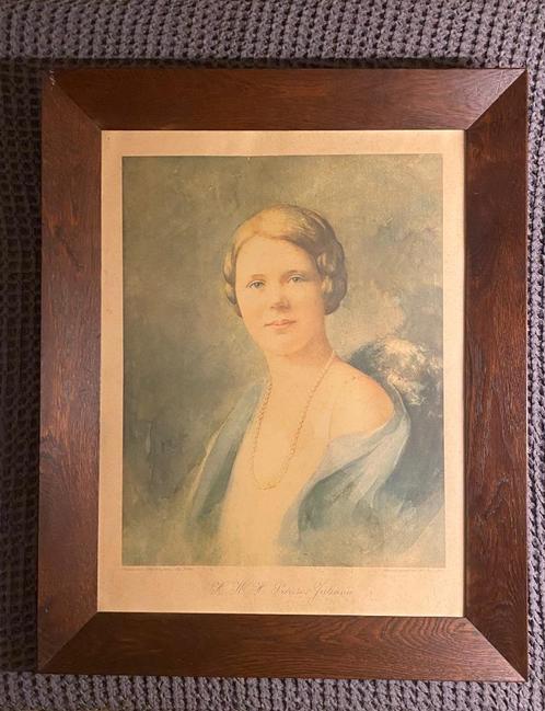 Maris - Portret Juliana, Verzamelen, Koninklijk Huis en Royalty, Kaart, Foto of Prent, Nederland, Ophalen of Verzenden