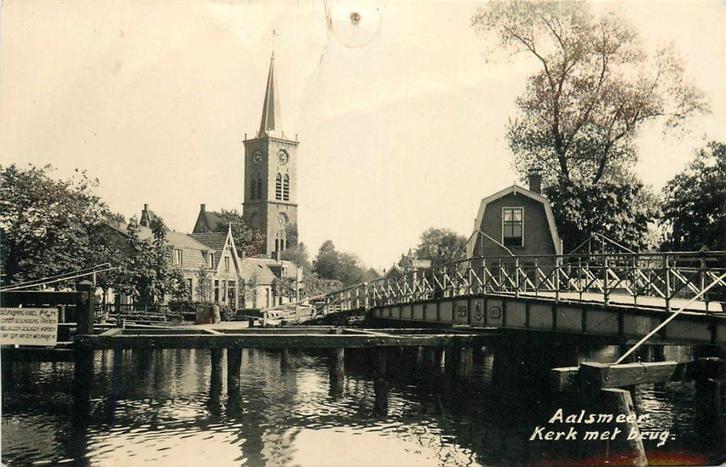 701120049 Aalsmeer Kerk met Brug, Verzamelen, Ansichtkaarten | Nederland, Noord-Holland, Voor 1920, Verzenden