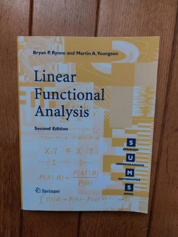 Linear Functional Analysis, Boeken, Studieboeken en Cursussen, Nieuw, WO, Beta, Ophalen of Verzenden