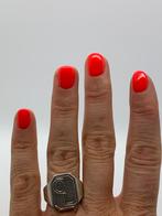 X504 Prachtige zilveren zegelring initialen CL maat 18, Sieraden, Tassen en Uiterlijk, Ophalen of Verzenden, Zilver, Ring