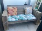 Houten bankje, Tuin en Terras, Tuinbanken, Ophalen, Gebruikt, Hout