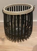 Riverdale Windlicht - 30 cm, Huis en Inrichting, Woonaccessoires | Kandelaars en Kaarsen, Ophalen, Gebruikt, 25 tot 50 cm, Zwart