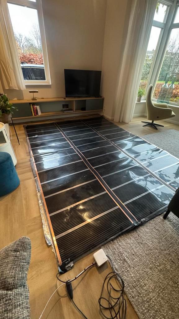 Infrarood vloerverwarming - Kant en klaar!, Doe-het-zelf en Verbouw, Verwarming en Radiatoren, Zo goed als nieuw, Overige typen