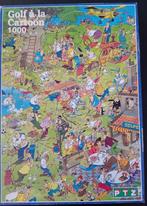 JAN VAN HAASTEREN PUZZEL - PTZ - GOLF A LA CARTOON, Ophalen of Verzenden, 500 t/m 1500 stukjes, Gebruikt, Legpuzzel
