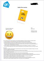 Bioscoop voucher, Eén persoon, Vrijkaartje alle films