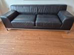 Kramfors 3 zits  leren bank in prima staat, Huis en Inrichting, Banken | Bankstellen, Ophalen, Gebruikt, Driepersoons, Rechte bank
