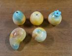 Vintage albast stenen fruit Italië, Verzamelen, Beelden en Beeldjes, Ophalen of Verzenden, Gebruikt