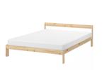 IKEA Neiden bedframe en matras, Ophalen, 140 cm, Zo goed als nieuw, Twijfelaar