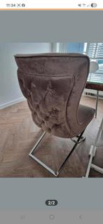 4 eetstoelen taupe, Huis en Inrichting, Stoelen, Ophalen of Verzenden, Zo goed als nieuw