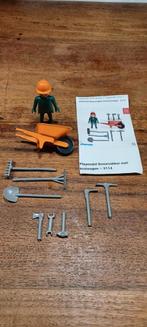 Vintage Playmobil set 3114 / Bouwvakker met kruiwagen / 1974, Ophalen of Verzenden