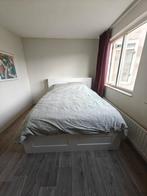 Bedframe brimnes Ikea met opslag, Huis en Inrichting, Slaapkamer | Bedden, Ophalen, Wit, Tweepersoons, 140 cm