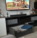 Ikea Besta zwarte meubels, witte deuren, Huis en Inrichting, Kasten | Televisiemeubels, Ophalen, Ikea besta, 200 cm of meer, Minder dan 100 cm