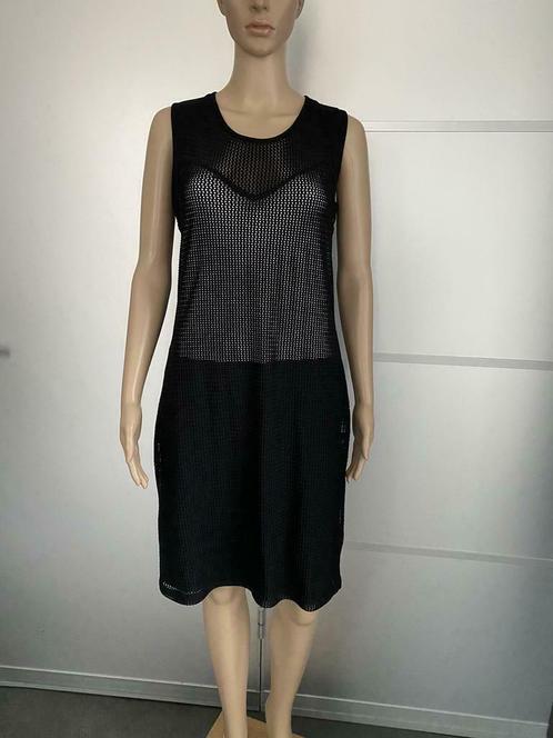 G73 Juffrouw Jansen: maat L=40/42 jurk jurkje zwart/wit, Kleding | Dames, Jurken, Zo goed als nieuw, Maat 38/40 (M), Zwart, Knielengte