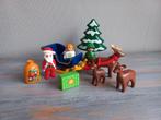 Playmobil 1.2.3 Kerstman met Rendierslee – 6787, Ophalen of Verzenden, Zo goed als nieuw, Complete set