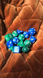 Dnd dobbelstenen set blauw groen dice, Nieuw, Ophalen of Verzenden