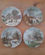 Set van 4 Wandborden met Winterlandschappen, Antiek en Kunst, Ophalen