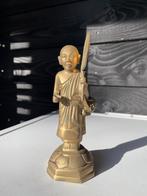 Bronzen Boeddha Monnik Beeld -18cm, Ophalen of Verzenden